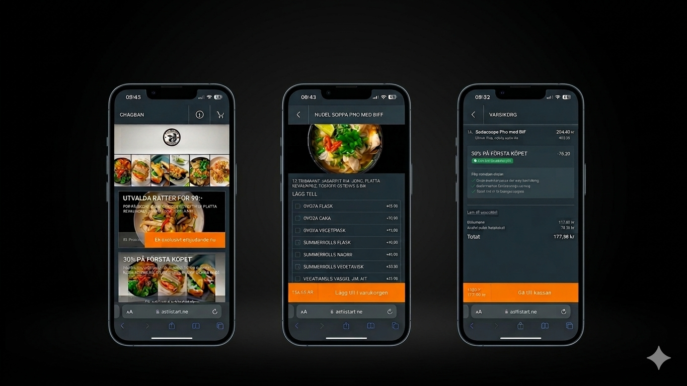 Onlinebeställning för restauranger via ViralConvert